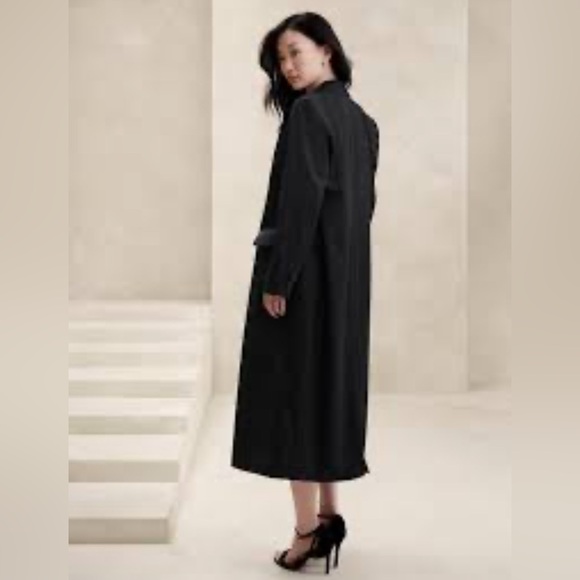 Banana Republic Black tuxedo topcoat - Picture 2 of 15